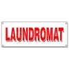 Signmission LAUNDROMAT BANNER SIGN wash fold coin laundry dry cleaning 24 hour open B-Laundromat